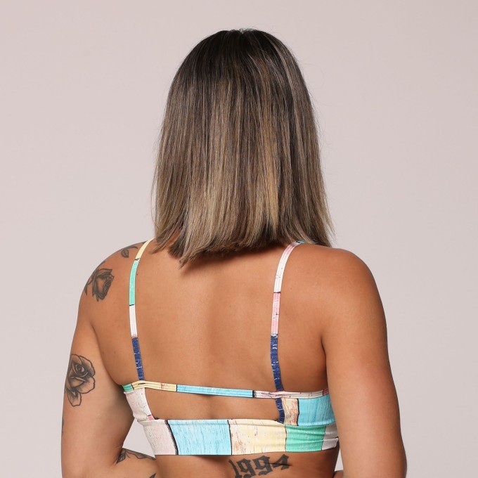 Top Strappy Wood Exclusivo