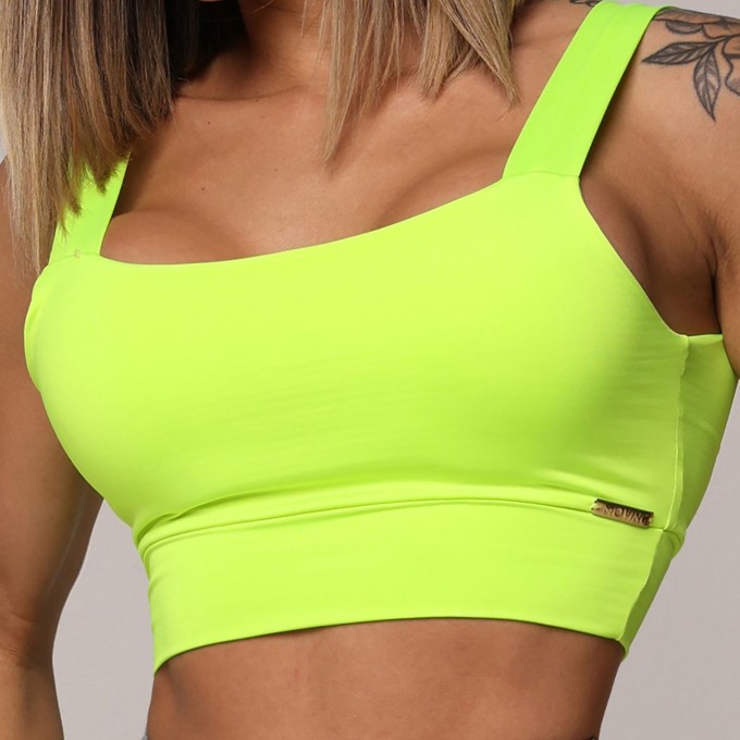 Top Faixa Amarelo Neon