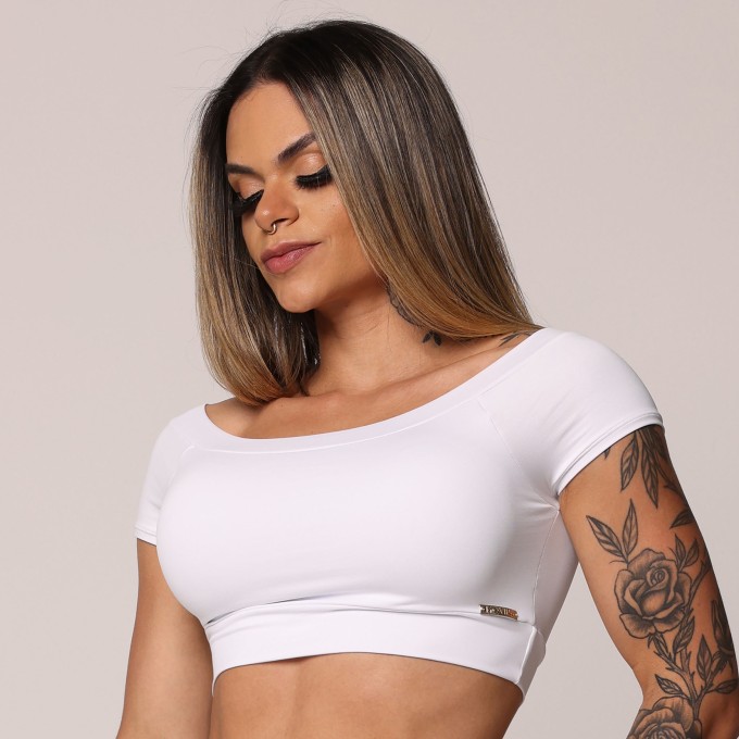 Cropped Ciganinha Branco