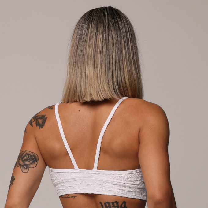 TOP MOVING JACQUARD PERLÊ BRANCO