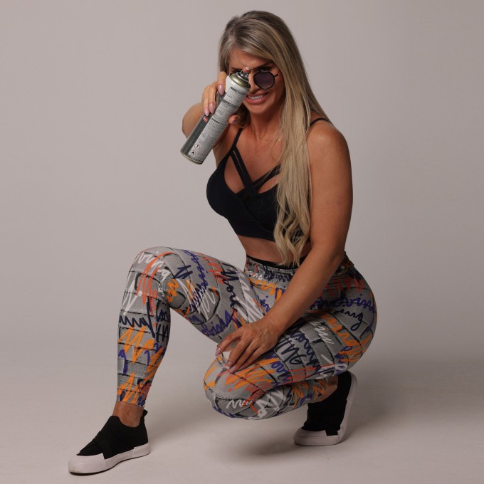 Legging Boxer Empina Bumbum Urbana Coral Exclusiva