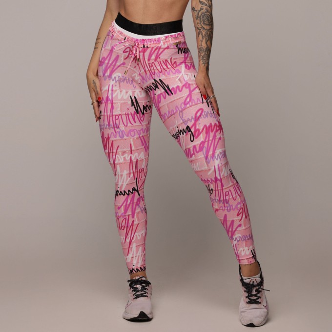 Legging Boxer Comum Urbana Pink Exclusiva