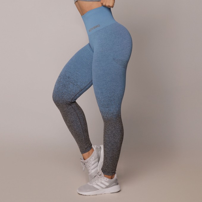 LEGGING SEAMLESS GRAVIDADE ZERO EMANA DEGRADÊ AZUL