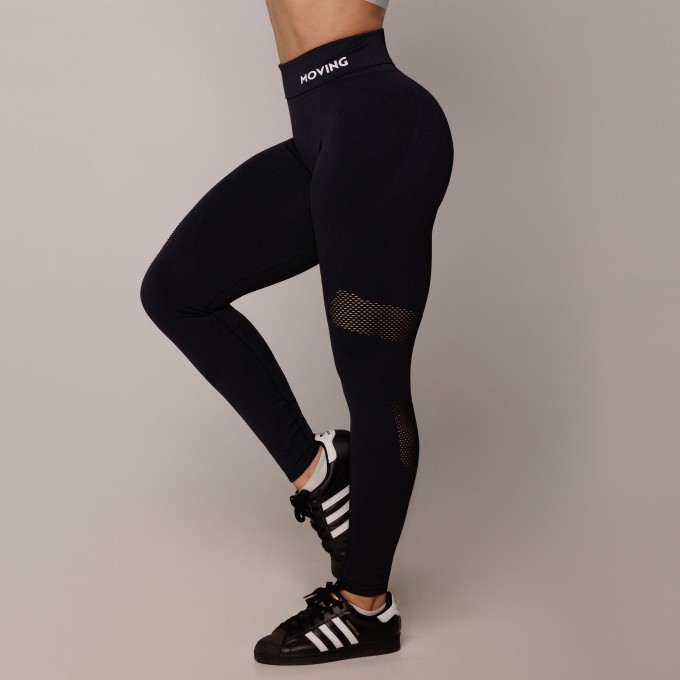 Legging Seamless Gravidade Zero Emana Preta