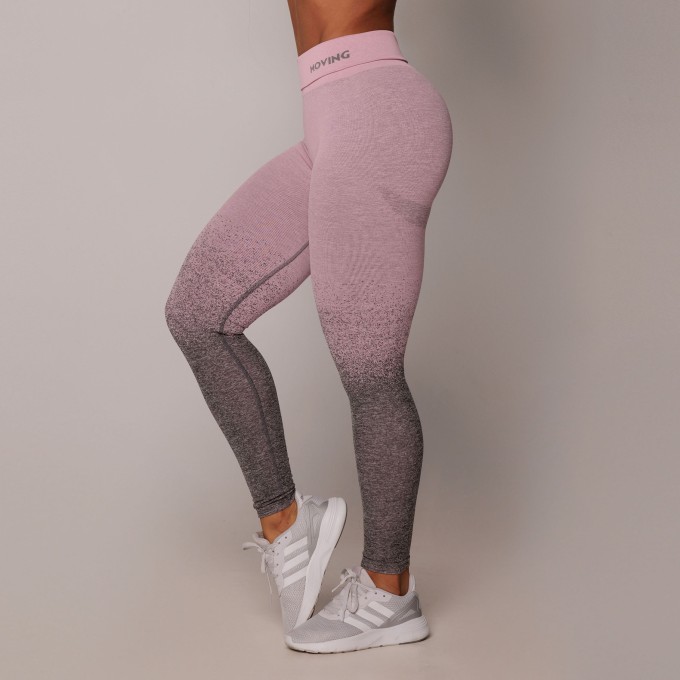 Legging Seamless Gravidade Zero Emana Degradê Rosa