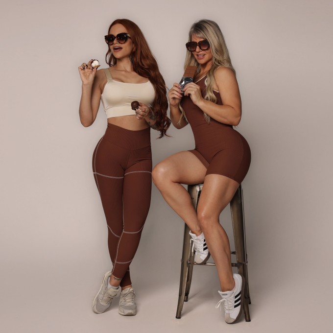 LEGGING PUMP EMPINA BUMBUM JACQUARD CANELADO DOLCE