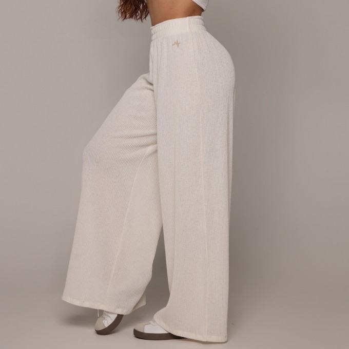 CALÇA PANTALONA CANELADO OFF-WHITE