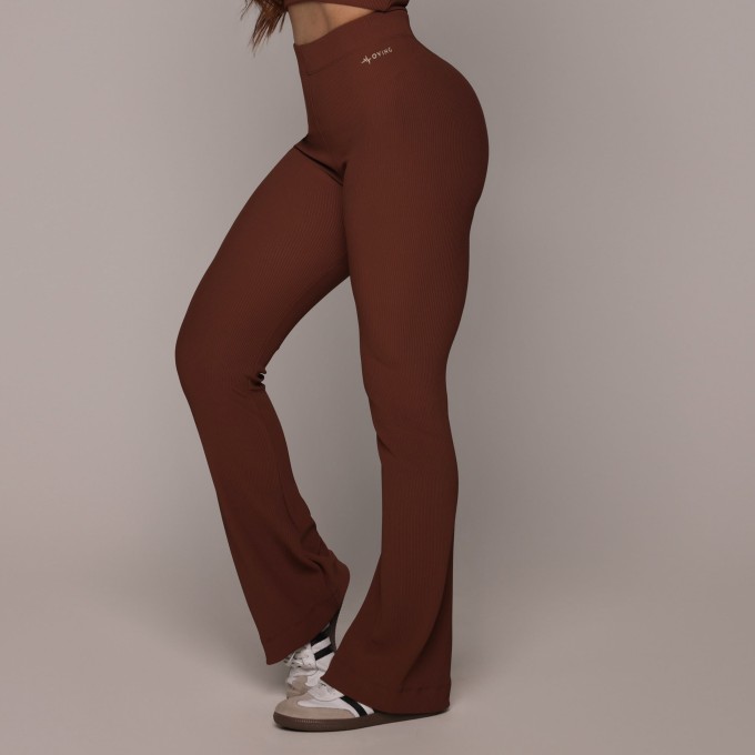 CALÇA FLARE JACQUARD CANELADO DOLCE
