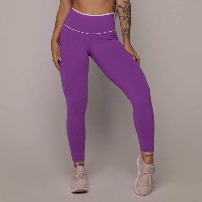 LEGGING WALK BICOLOR EMPINA BUMBUM GRAPE