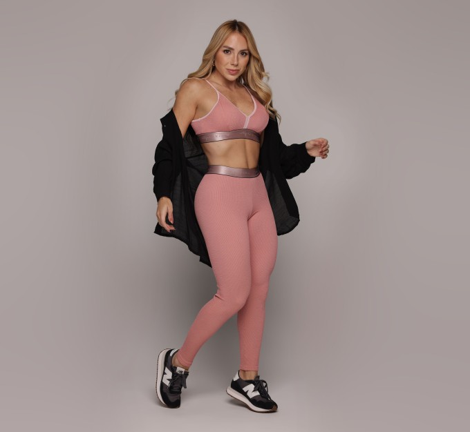 LEGGING ÉPIC JACQUARD CONFORT ROSÊ