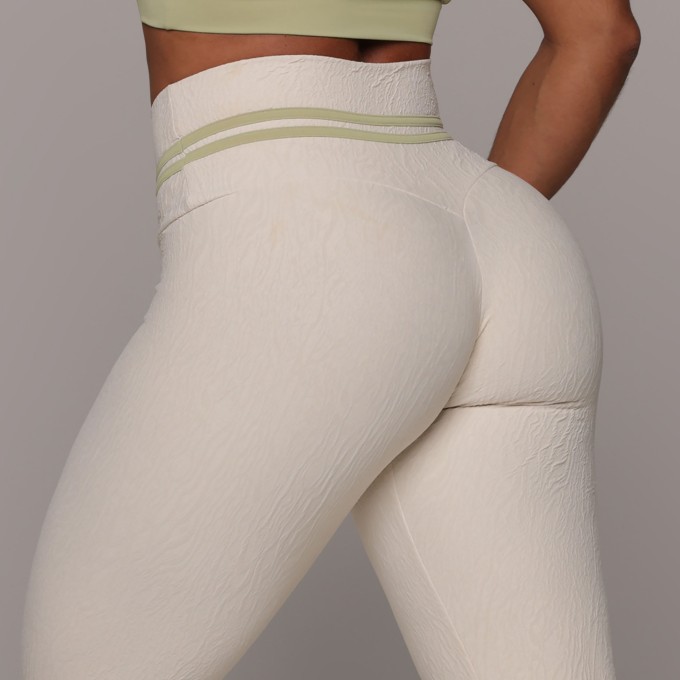 LEGGING HEART JACQUARD DUNAS OFF-WHITE