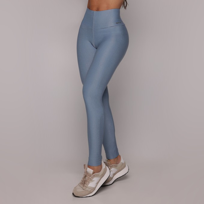 LEGGING SHAPE GLOSSY AZUL ATLÂNTICO