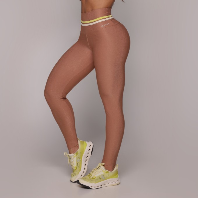 LEGGING EMPINA BUMBUM GLOSSY CANELA
