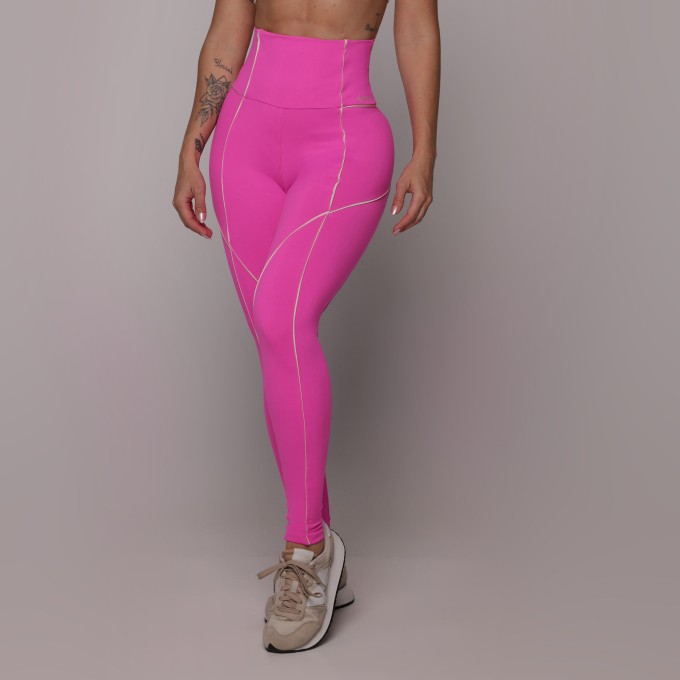 LEGGING HARMONY EMPINA BUMBUM ROSA NEON