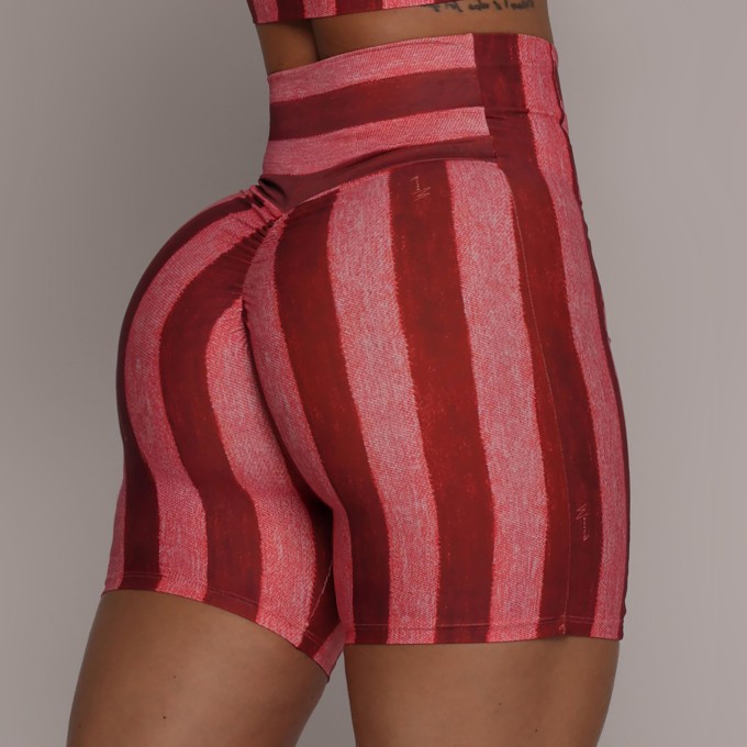 SHORT VIENA EMPINA BUMBUM CERISE EXCLUSIVO
