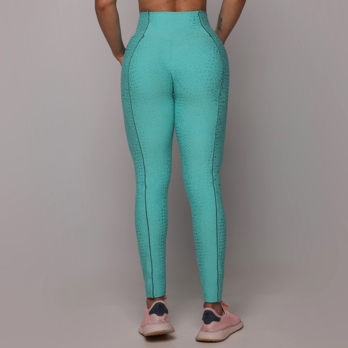 LEGGING SHAPE JACQUARD SNAKE MENTA