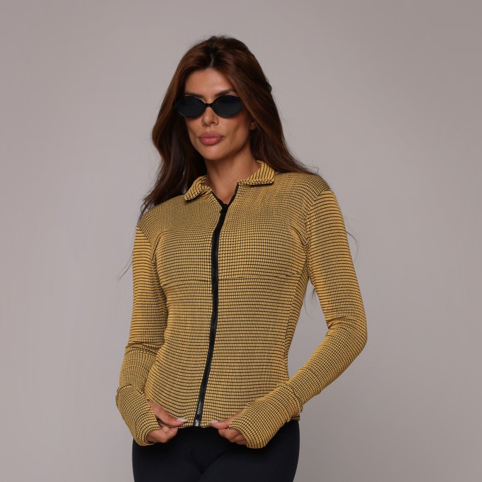 CASACO SLIM JACQUARD TWEED SUN