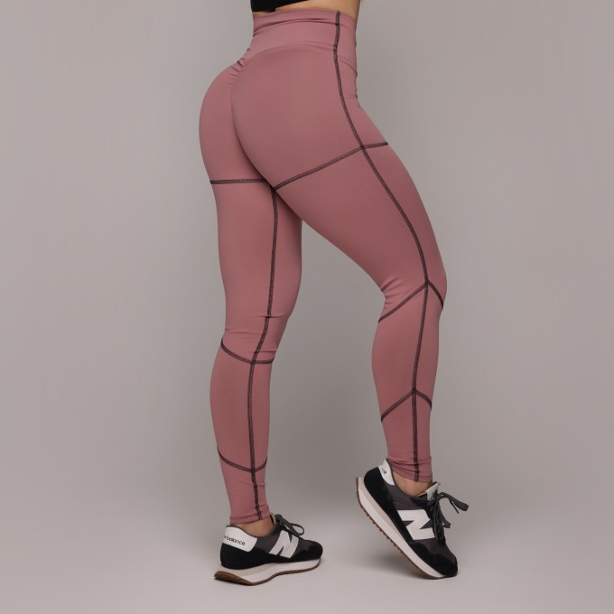 LEGGING PUMP EMPINA BUMBUM BLACKOUT ROSA SECO