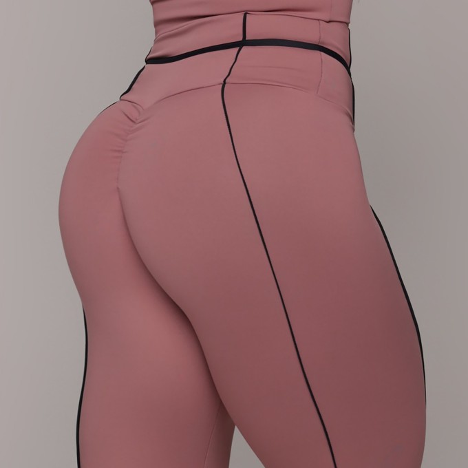 LEGGING QUEENS EMPINA BUMBUM BLACKOUT ROSA SECO
