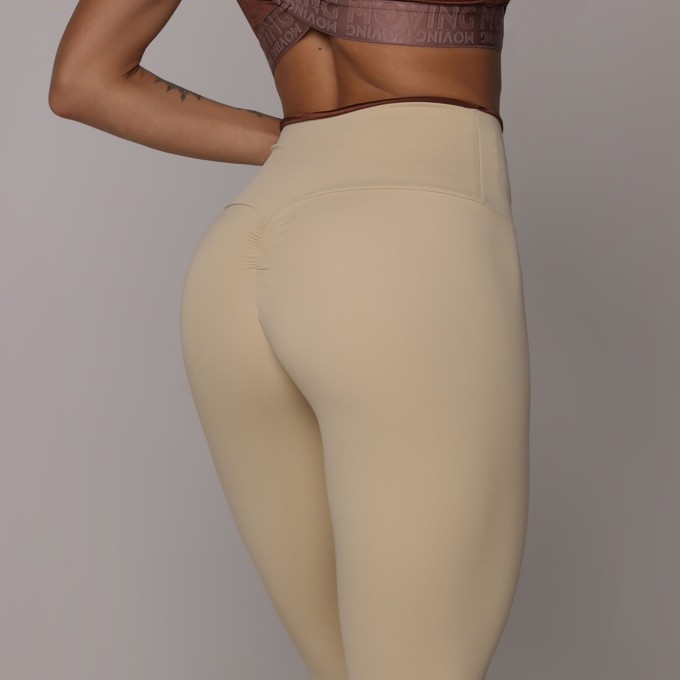 LEGGING BICOLOR EMPINA BUMBUM VANILLA